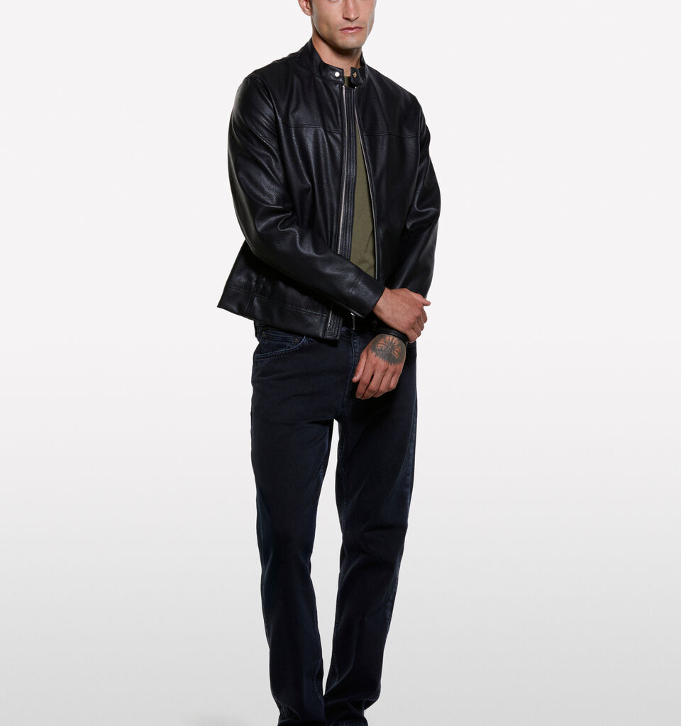 Black Style 75 regular fit jeans - men's regular fit jeans - Black | Sisley image number 1